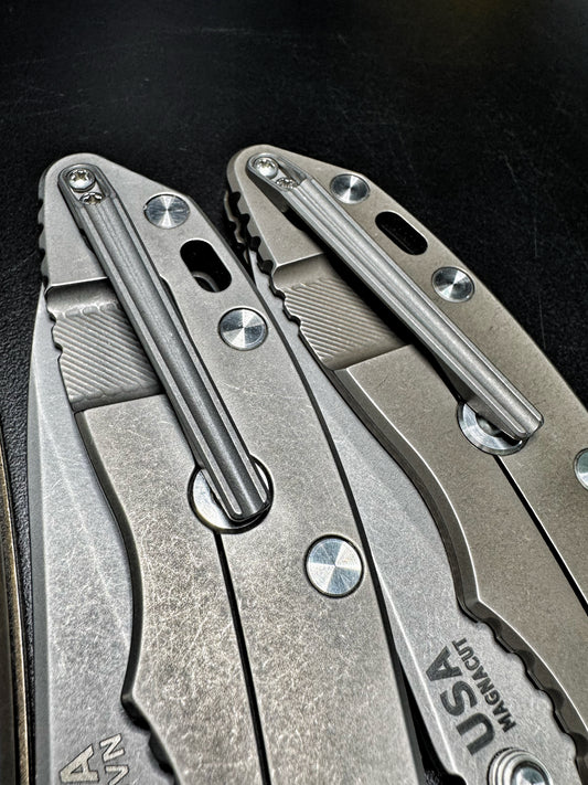 NGMCo. Machined Hinderer Pocket Clip - Microblast