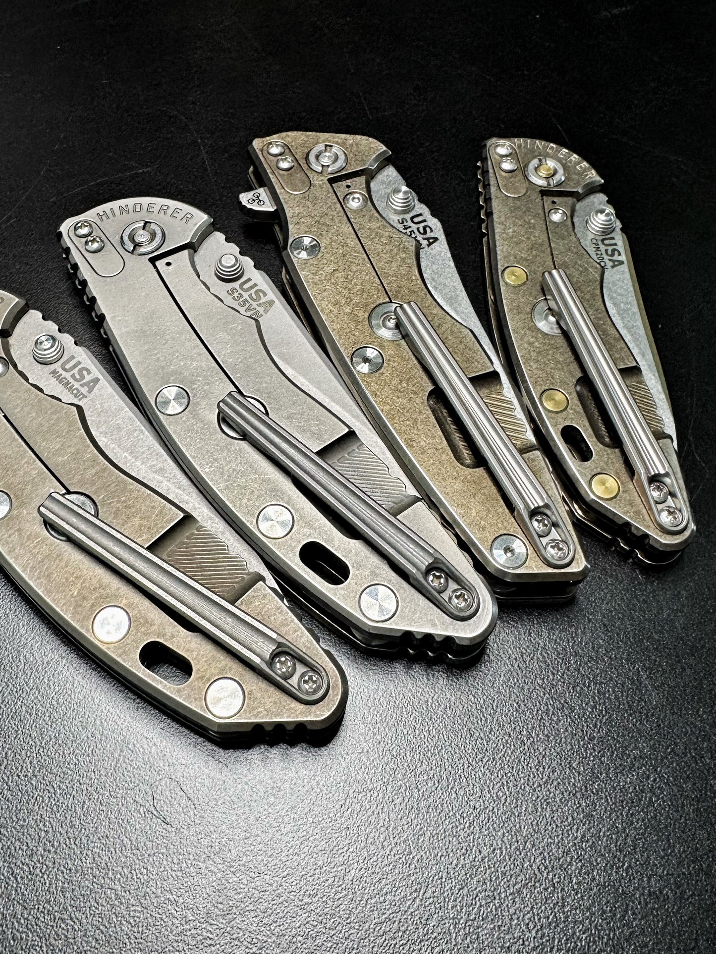 NGMCo. Machined Hinderer Pocket Clips - Working Finish
