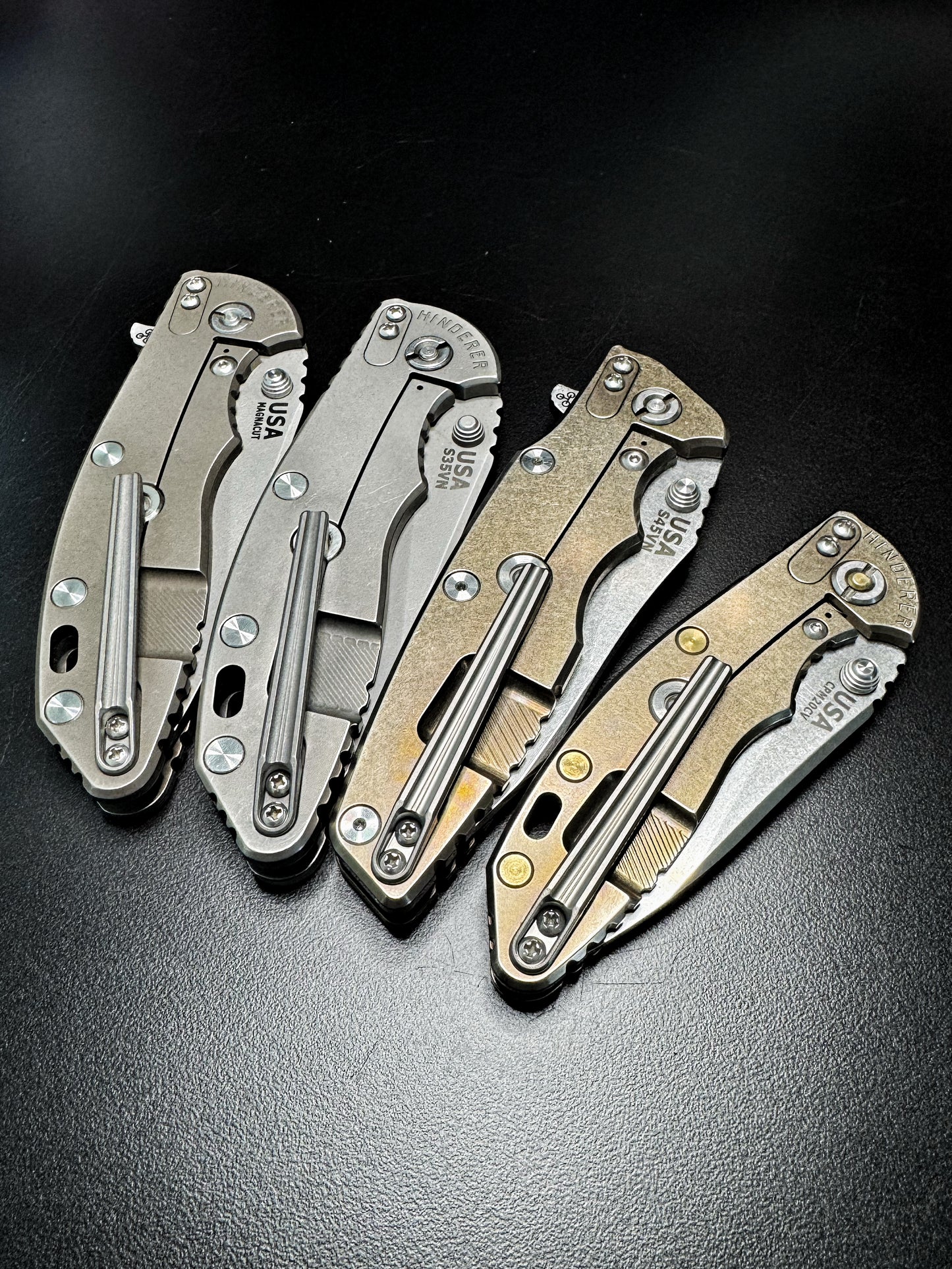 NGMCo. Machined Hinderer Pocket Clips - Working Finish