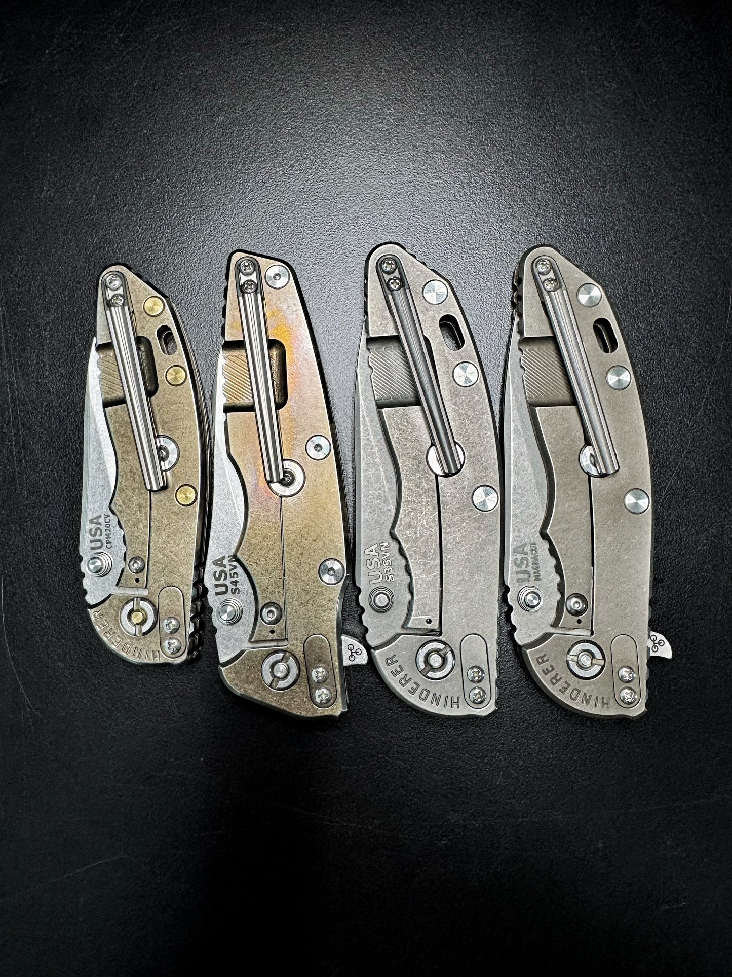 NGMCo. Machined Hinderer Pocket Clips - Working Finish