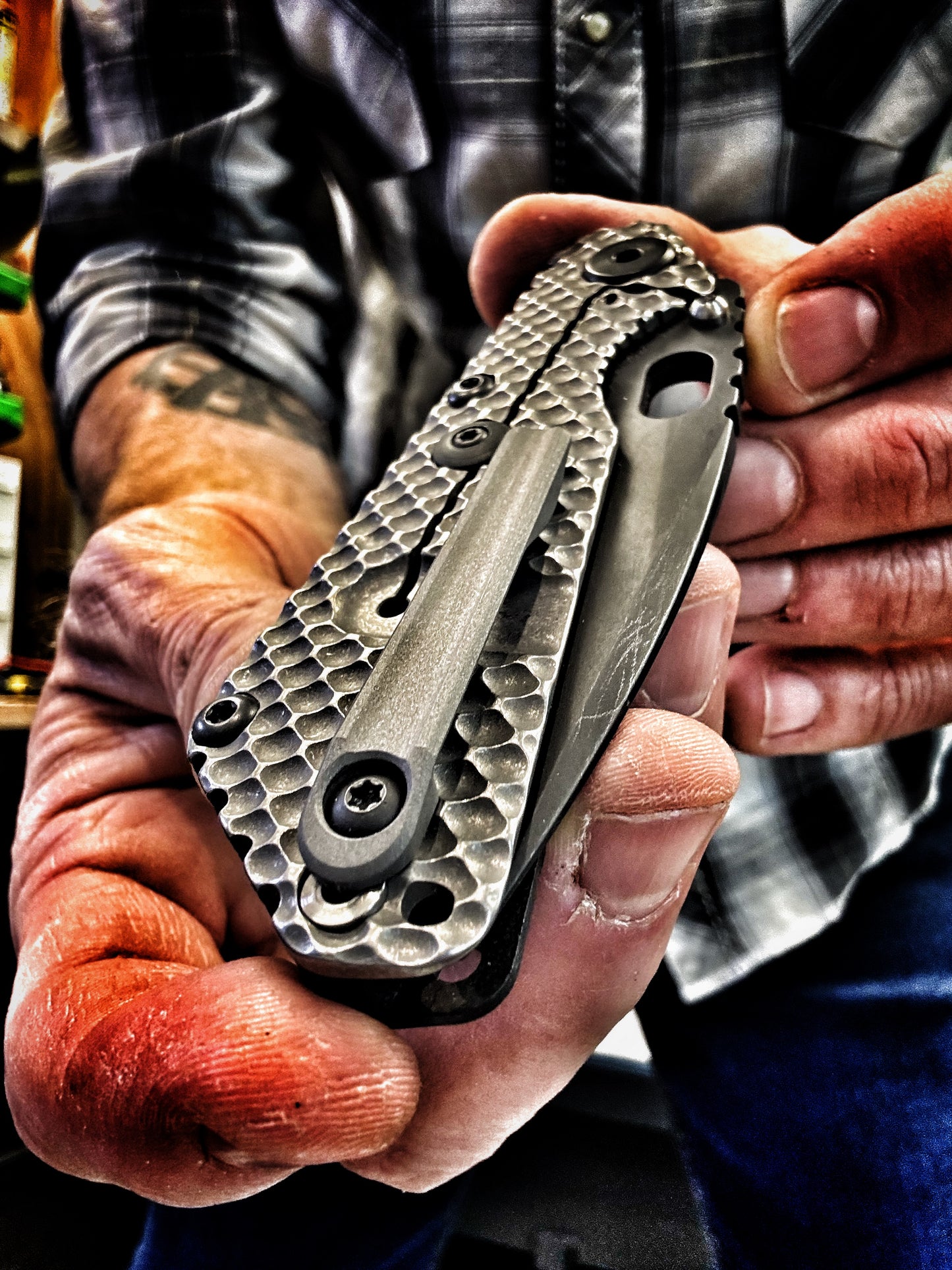 Machined pocket clip for Strider knives