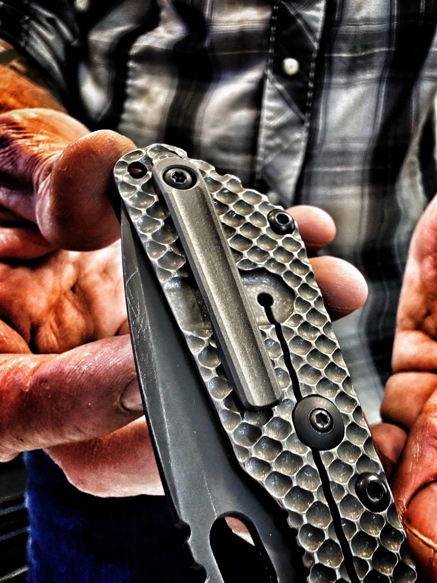 Machined pocket clip for Strider knives