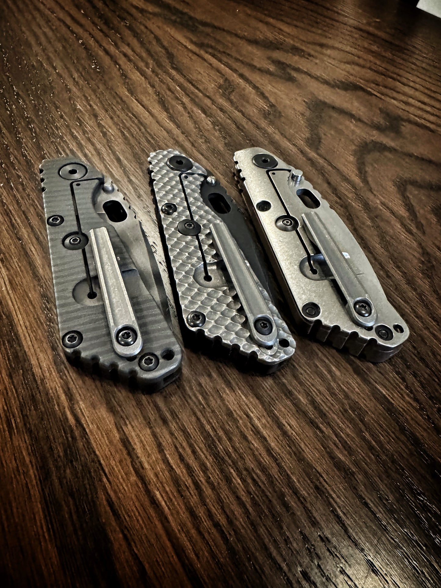 Machined pocket clip for Strider knives